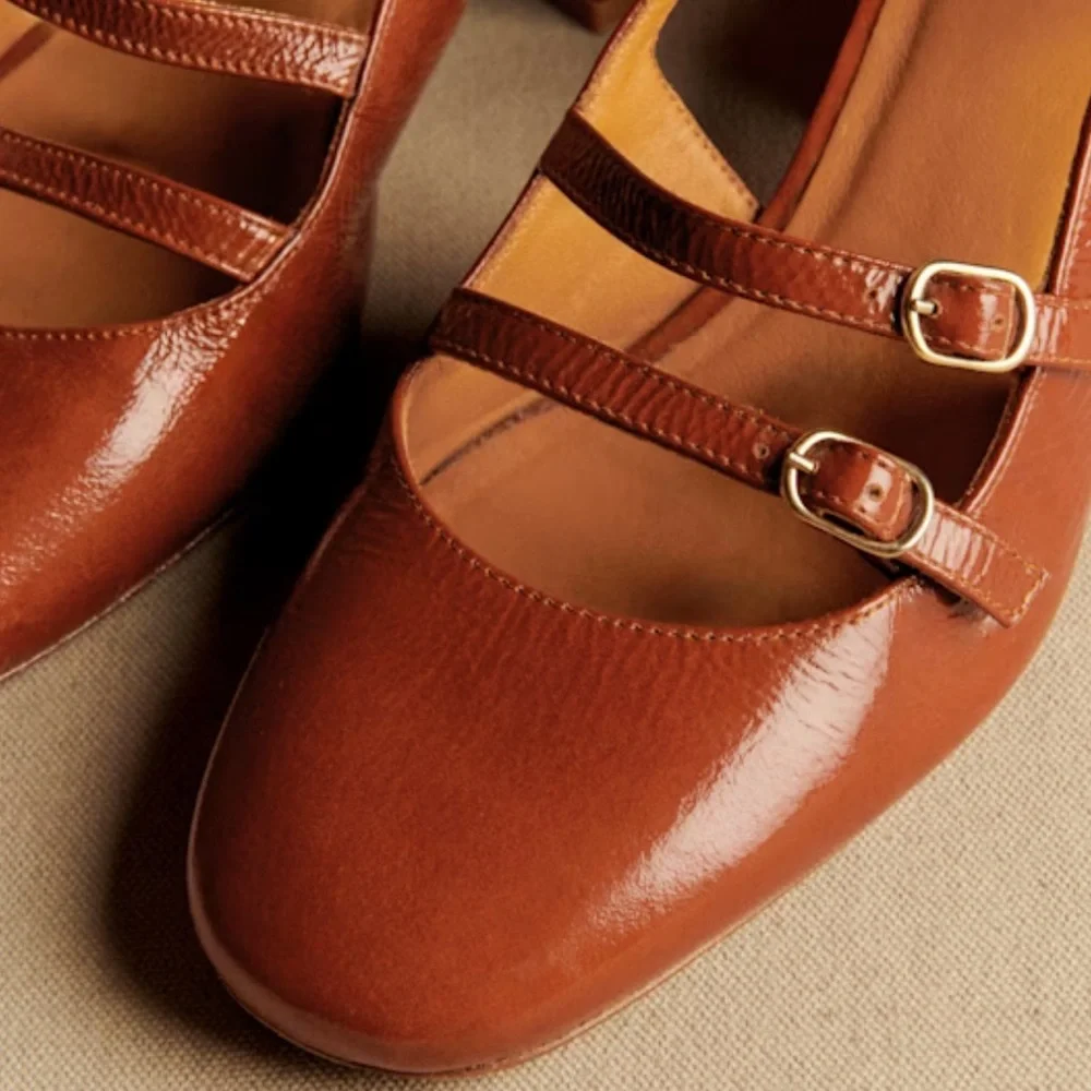 Sezane Paula Babies in Camel - Picture 2 of 12